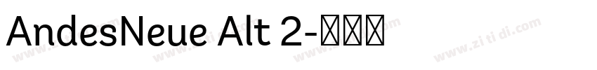 AndesNeue Alt 2字体转换